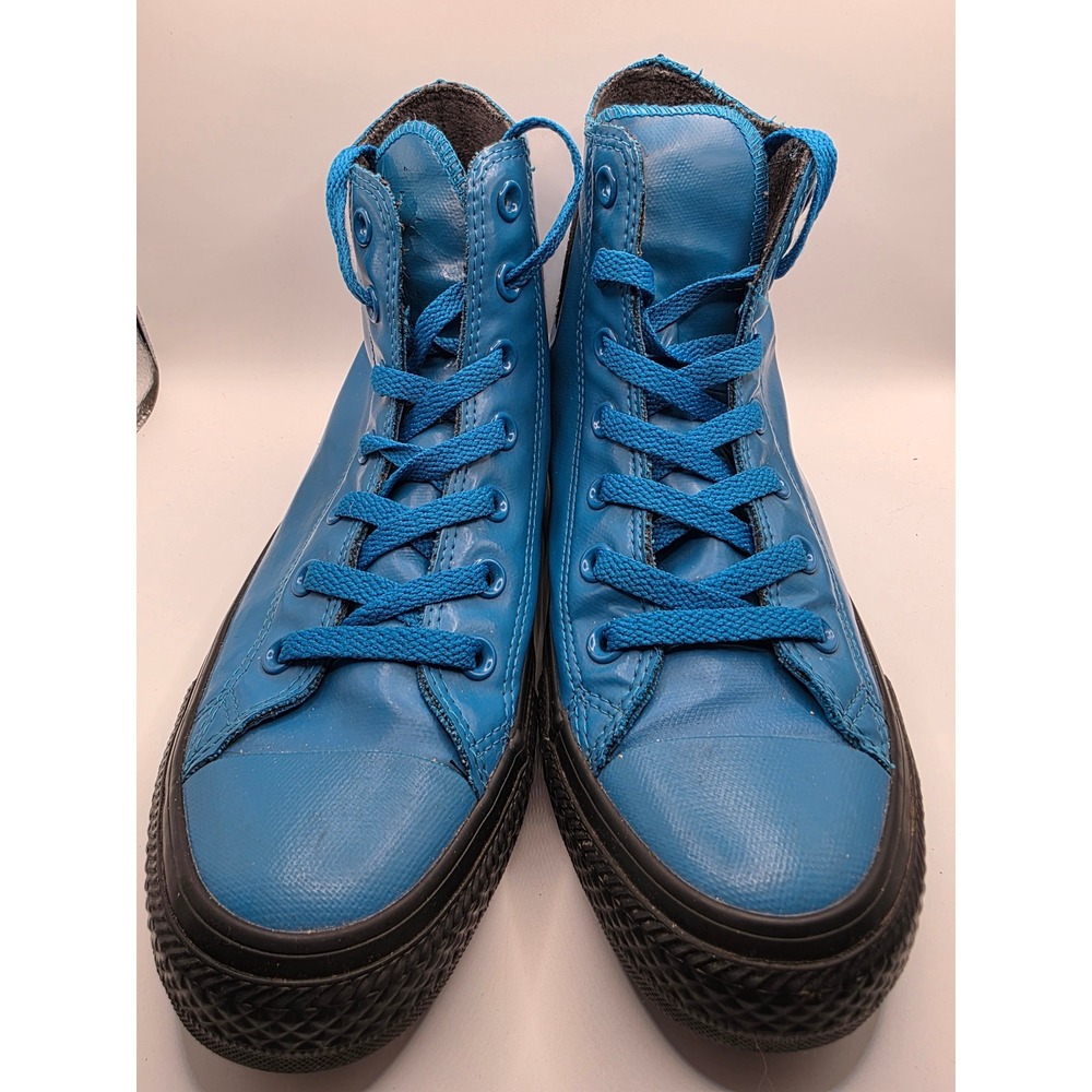 Converse Chuck Taylor AllStar Rubber High Top Blue Black 149460C Mens 6 Womens 8 - Picture 1 of 9